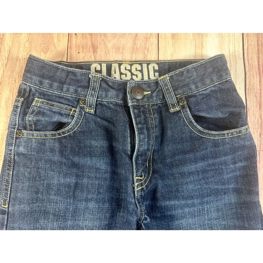 Gymboree Boys Jeans Size 8 Blue Classic Straight Leg Dark Wash Denim